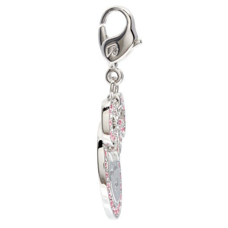 Charms Swarovski Baby Medal Girls Small Charm Fiocco Nascita