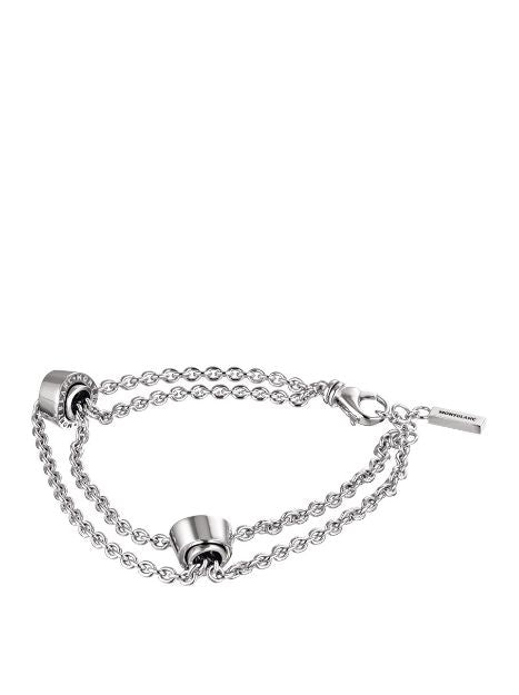 Bracciale Montblanc Profile Doppio Filo in Argento