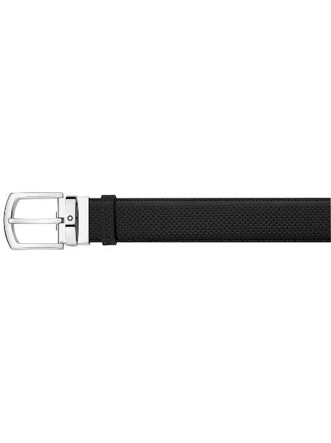 Cinture Montblanc Contemporary Line Cintura Fibbia Finitura Palladio Lucido