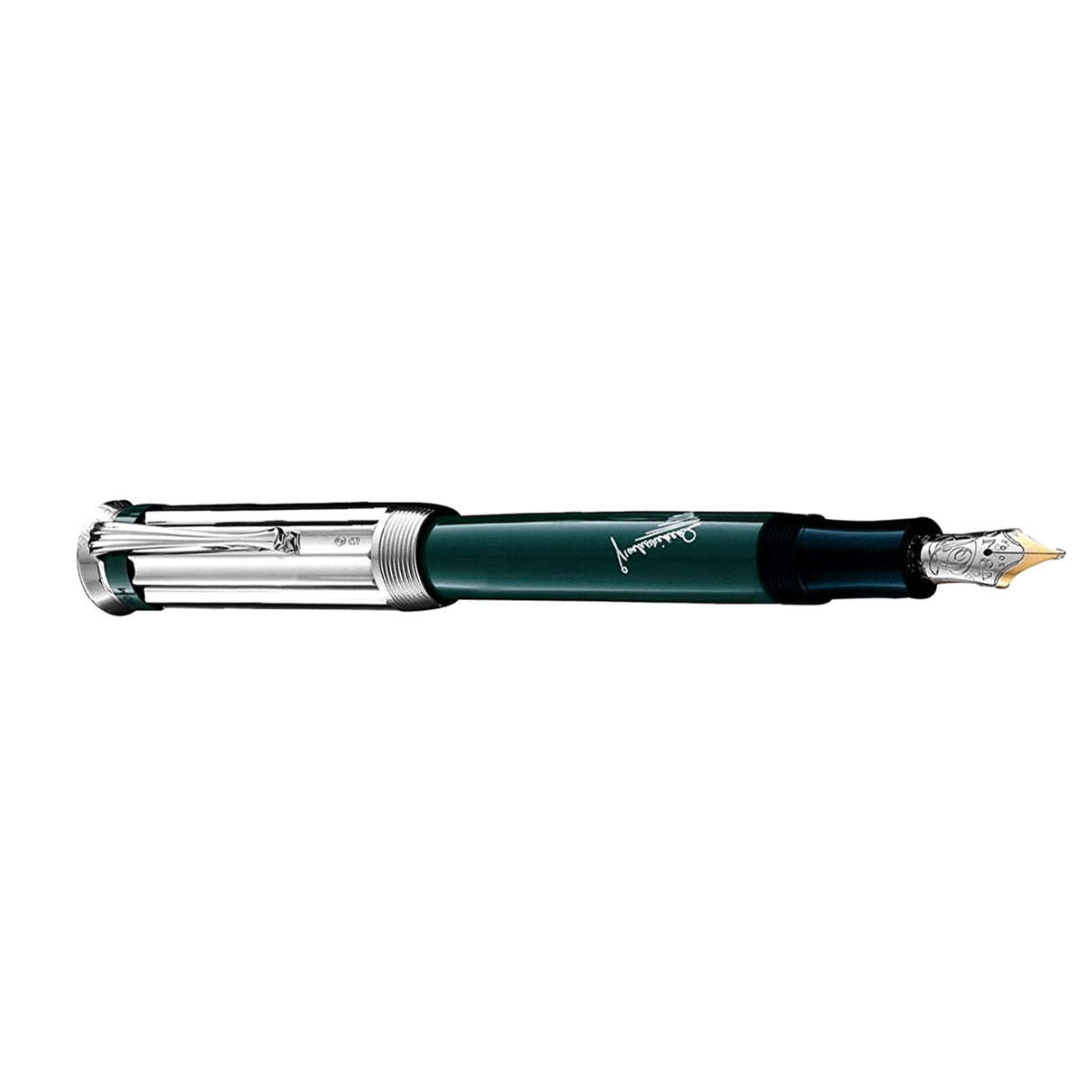 Penne Stilografiche Montblanc Charles Dickens Penna Stilografica in Argento