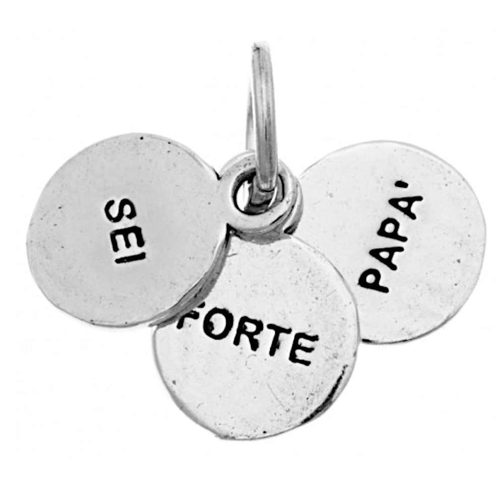 Charm Giovanni Raspini Charms "Sei Forte Papà" Argento 925