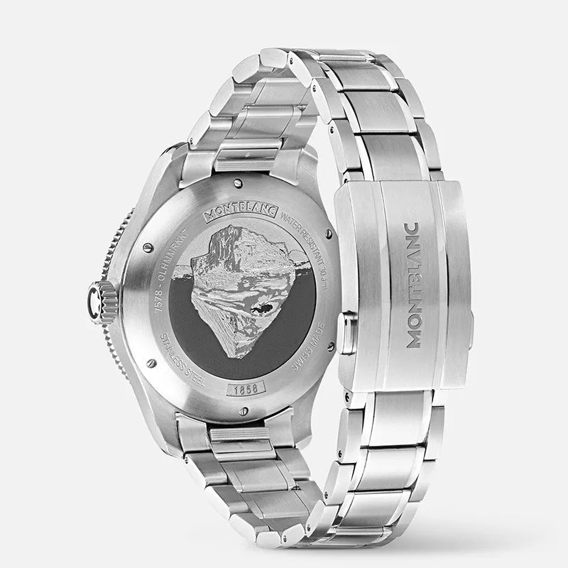 Orologio Montblanc Automatico 1858 Ice Sea 41 mm Braccialato Nero