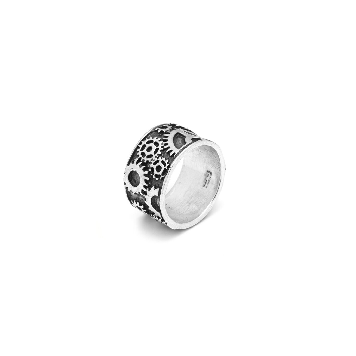 Anello Giovanni Raspini Uomo Anelli Fascia Ingranaggi - Misura 24