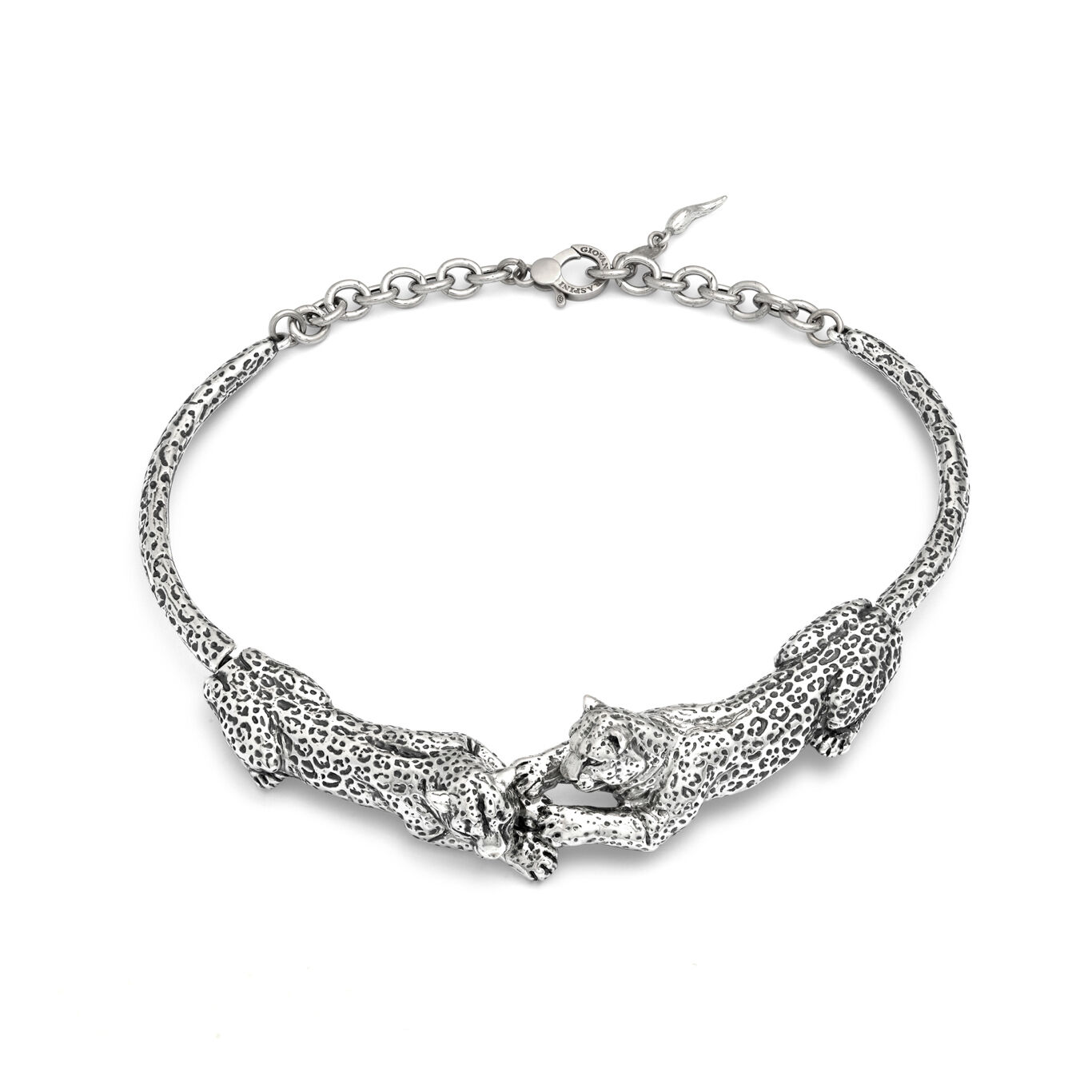 Collier Giovanni Raspini Leopardi Collana in Argento