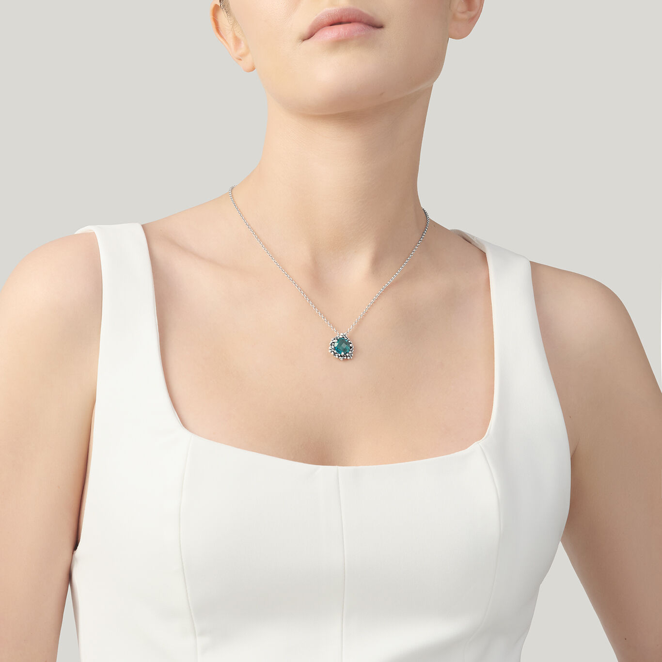 Collana Giovanni Raspini Pendente Blue Ivy