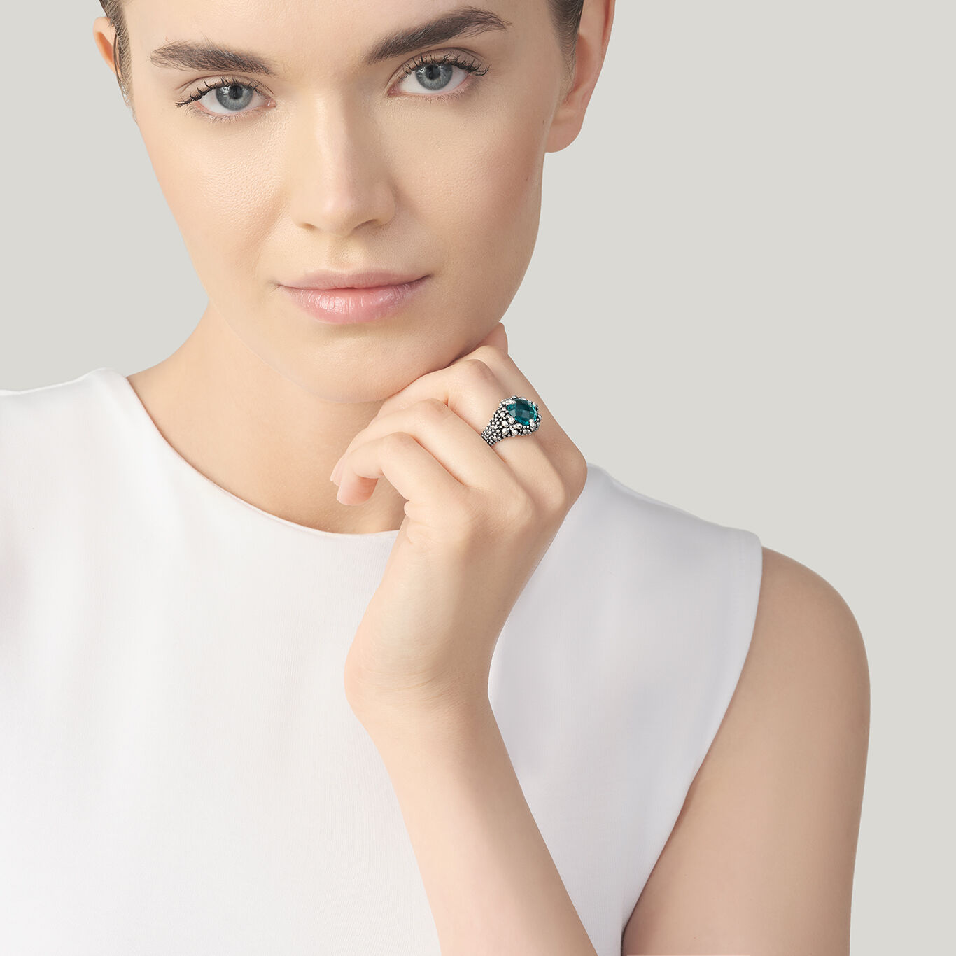 Anello Giovanni Raspini Blue Ivy Grande - Misura 16