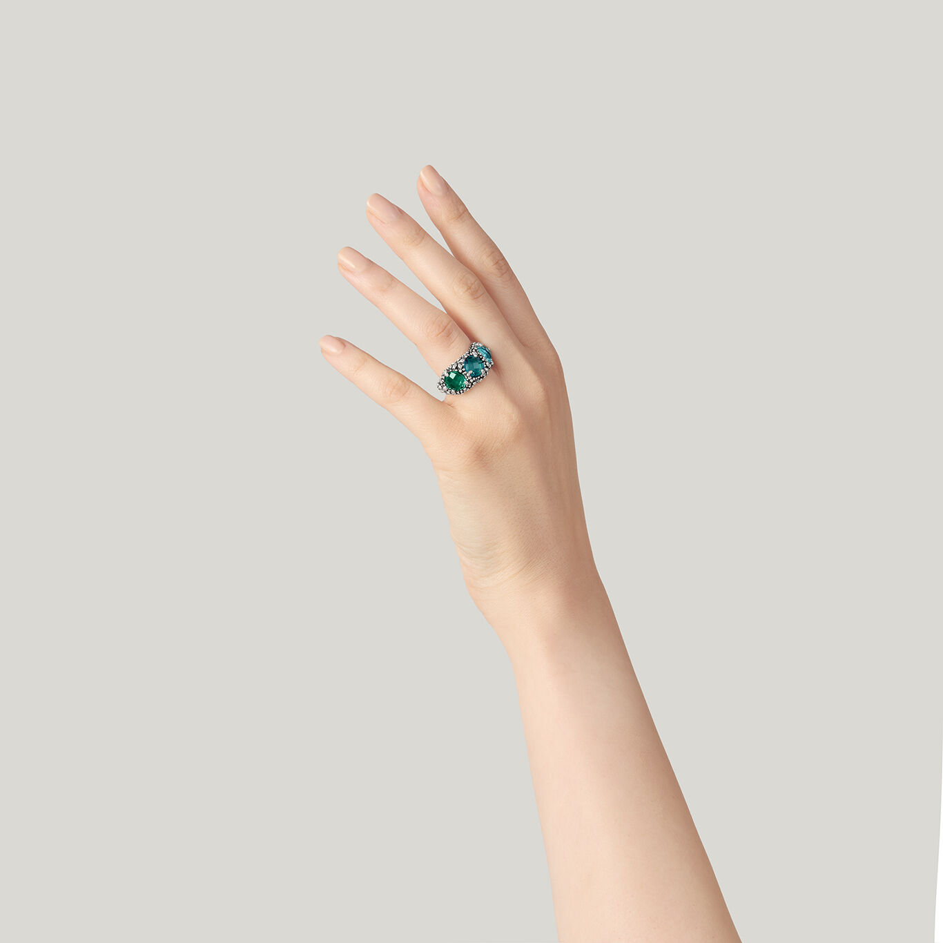 Anello Trilogy Giovanni Raspini Blue Ivy - Misura 14