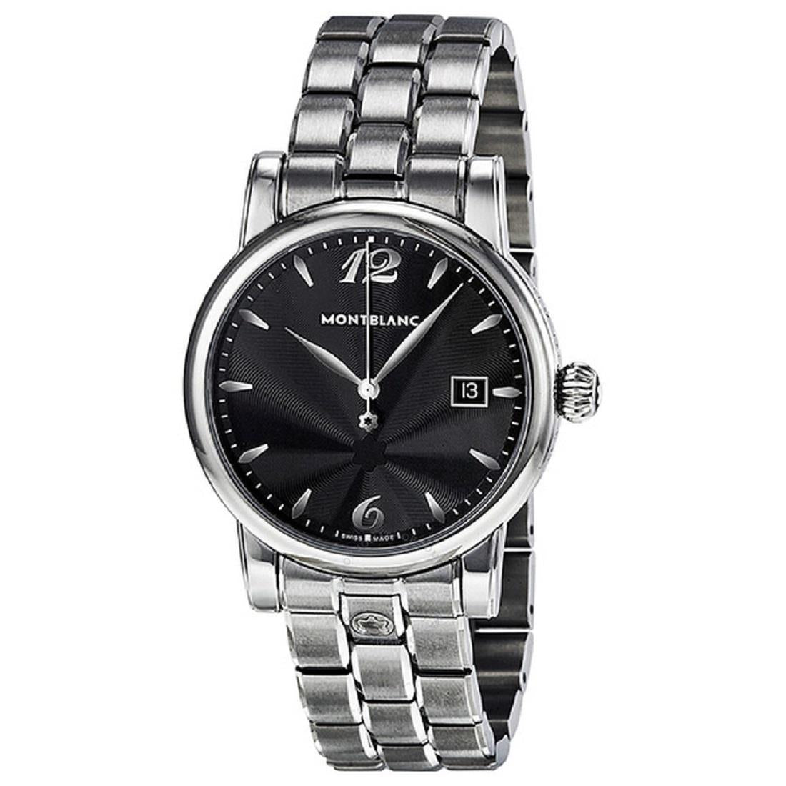 Orologio Montblanc Star Steel 39 mm Braccialato Nero
