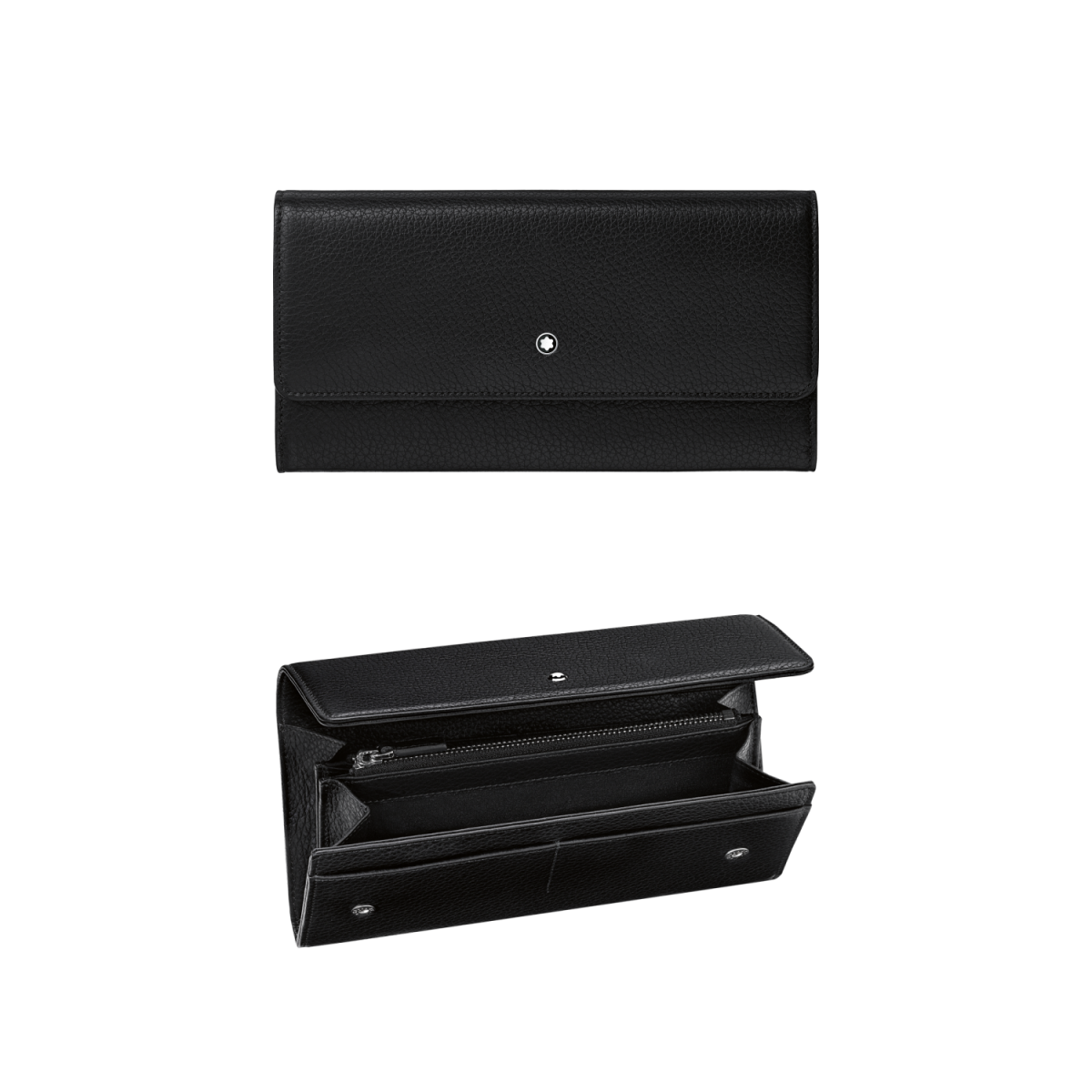 Portafogli Montblanc Meisterstuck Portafoglio Nero Orizzontale 10 Scomparti