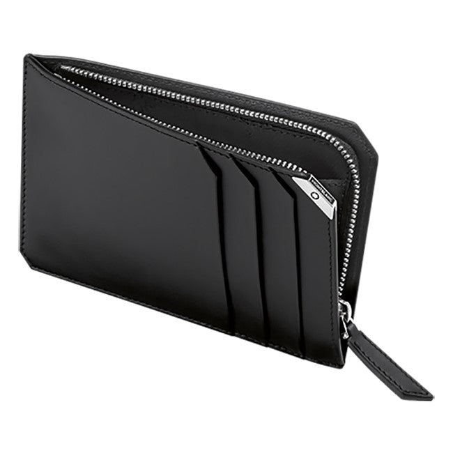 Portacarte Di Credito Montblanc Urban Spirit Pelle Nera Con Cerniera