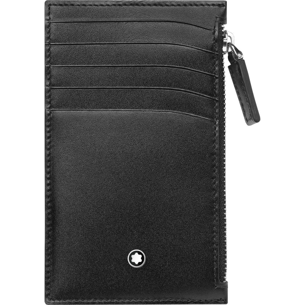 Portacarte Di Credito Montblanc Meisterstuck 5 Scomparti Pelle Nera