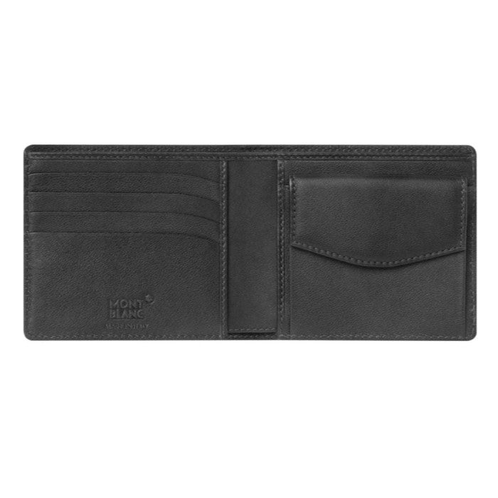 Portafogli Montblanc Meisterstuck Sfumato Portafoglio 4 Scomparti Pelle Grigia