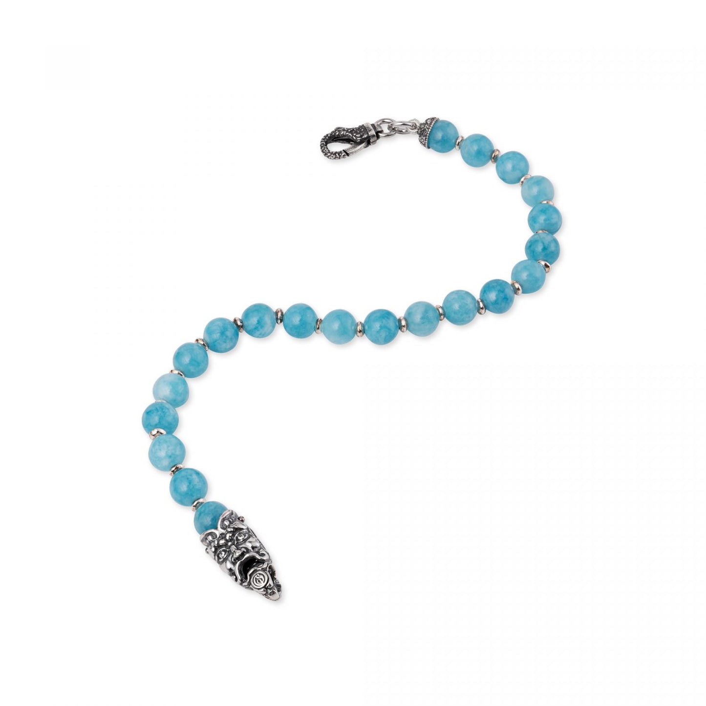 Bracciale Gerardo Sacco Maschere Quarzo Blue Sponge con Maschera
