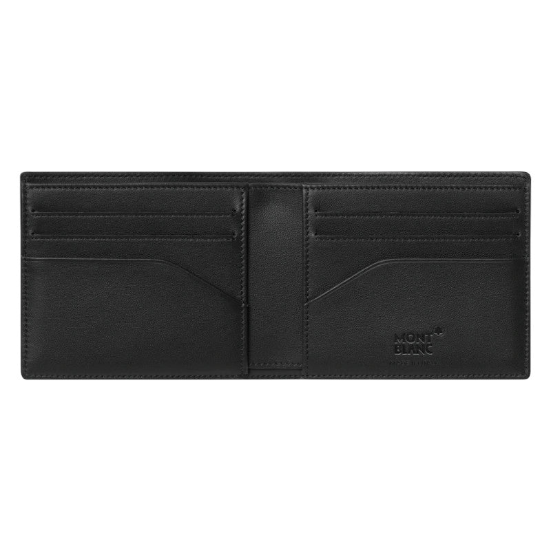 Portafogli Montblanc Extreme 2.0 Portafoglio Uomo 6 Scomparti Pelle Nera Effetto Carbonio