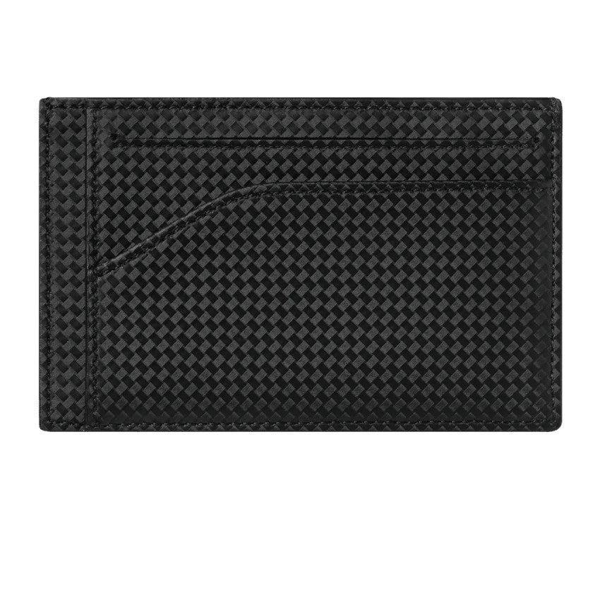 Portacarte Di Credito Montblanc Extreme 2.0 6 Scomparti Pelle Nera Effetto Carbonio