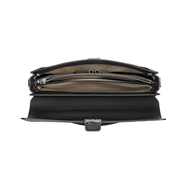 Borse Lavoro Montblanc Meisterstuck Urban Cartella Pelle Nera Scomparto Unico