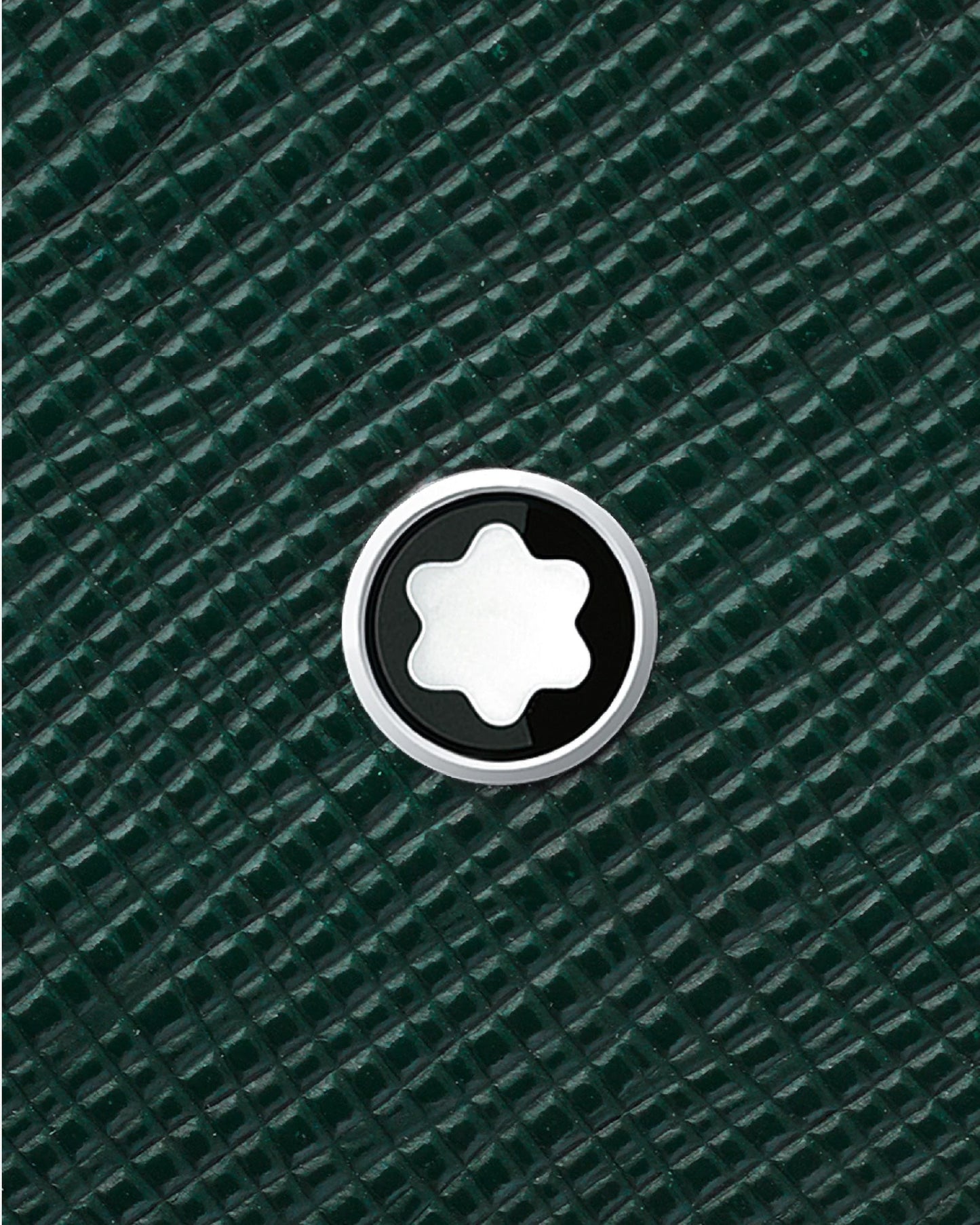 Portacarte Di Credito Montblanc Sartorial Bustina 5 Scomparti Pelle Verde