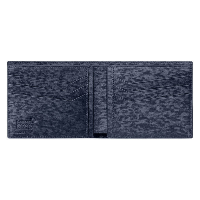Portafogli Montblanc Westside Portafoglio 6 Scomparti Pelle Blu
