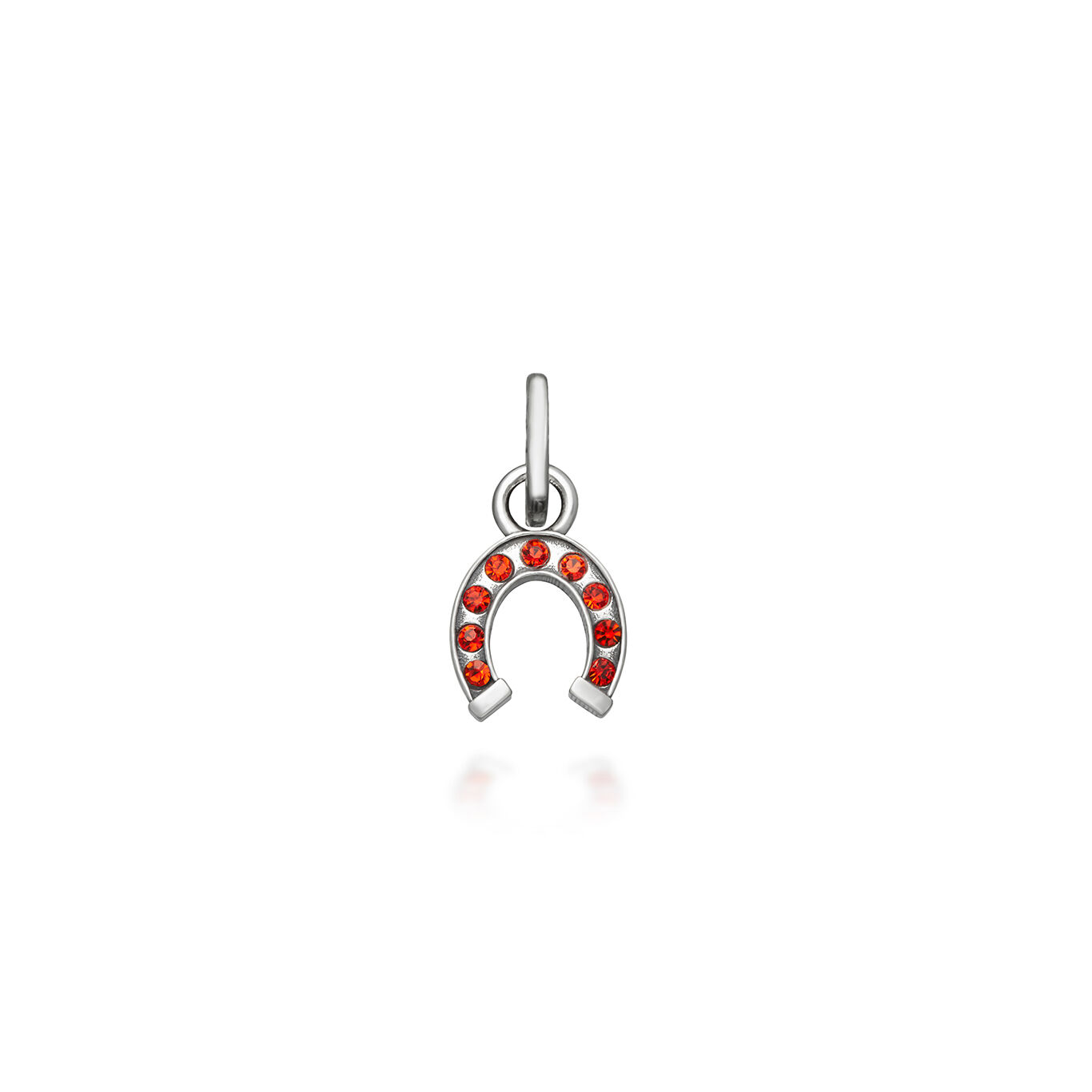 Charms Giovanni Raspini Charm Mini Ferro Di Cavallo Crystal Rosso