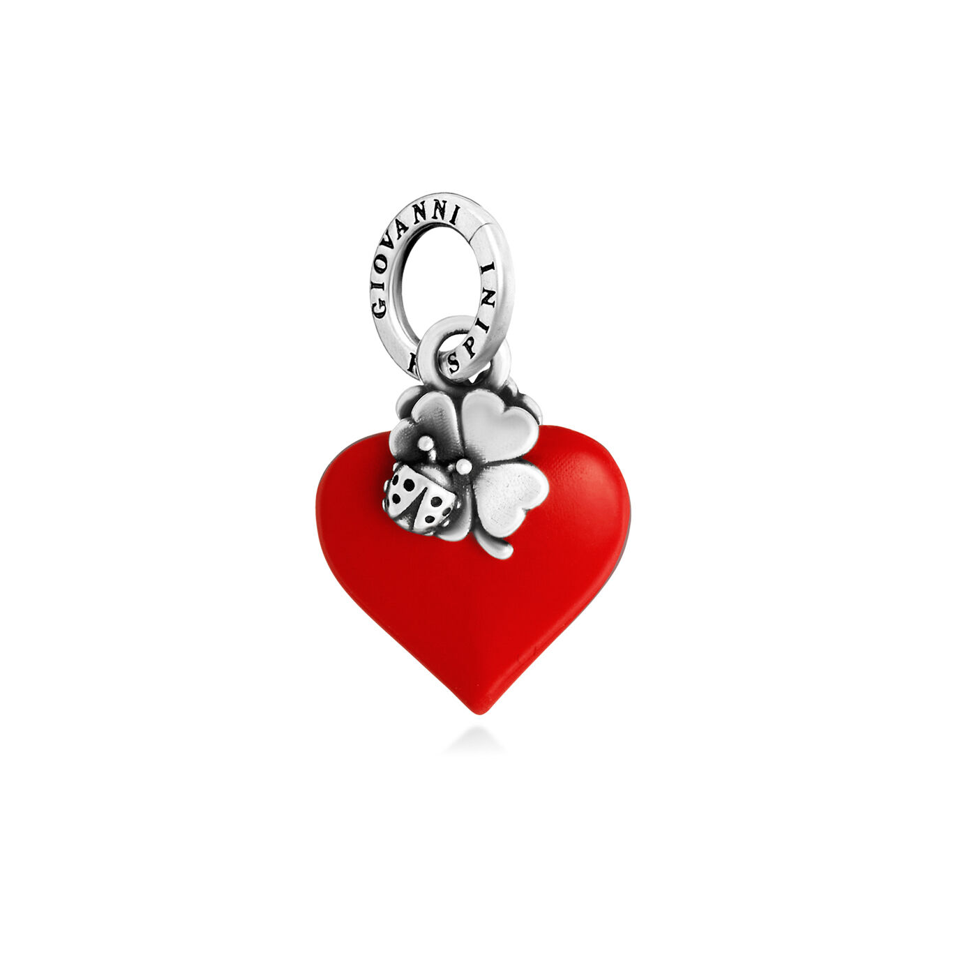 Charm Giovanni Raspini Cuore Lucky Rosso