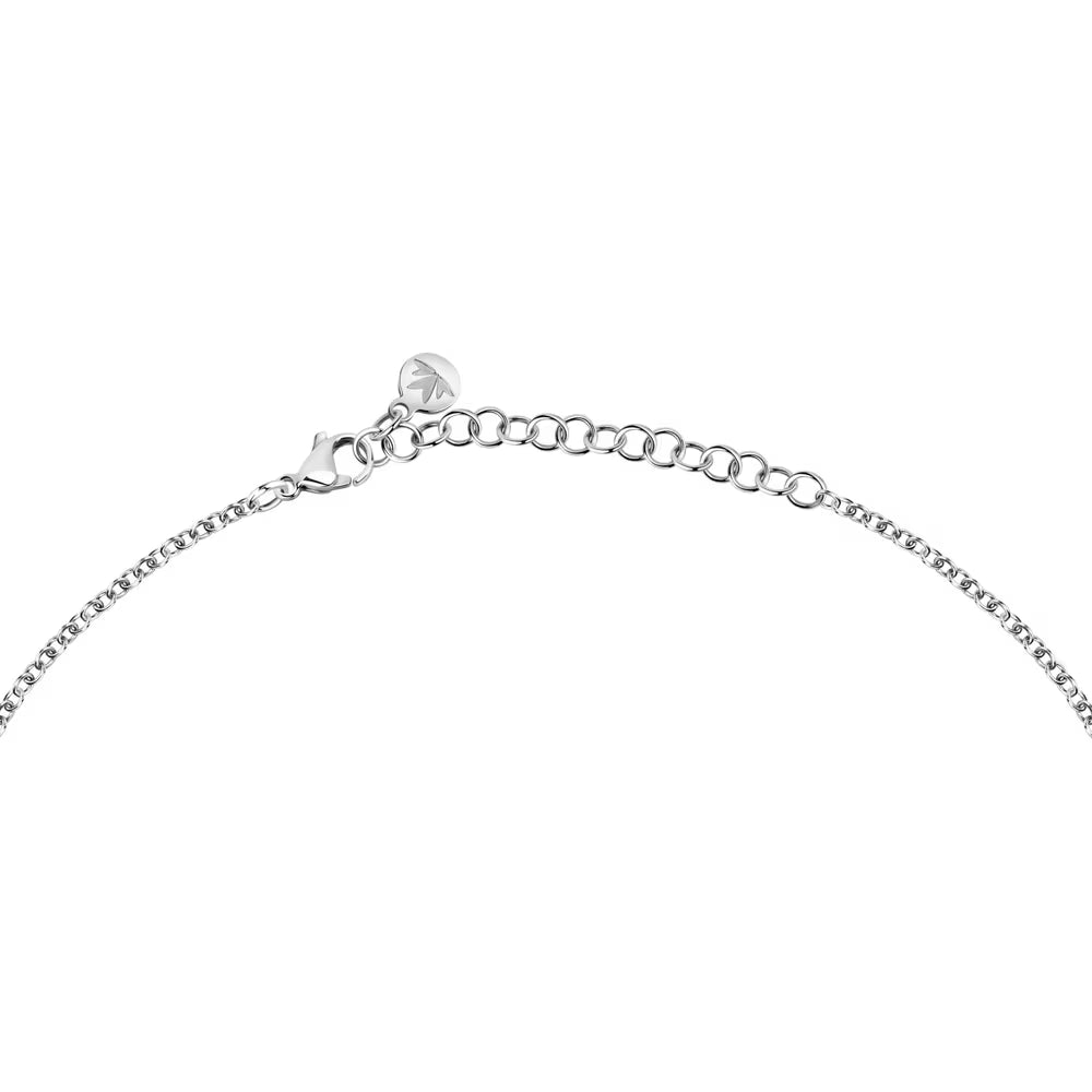 Collana Morellato Vintage Bold Acciaio Pendente Ovale Doppio