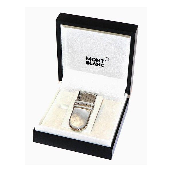 Fermasoldi Montblanc Solitaire Acciaio Inserto Madreperla