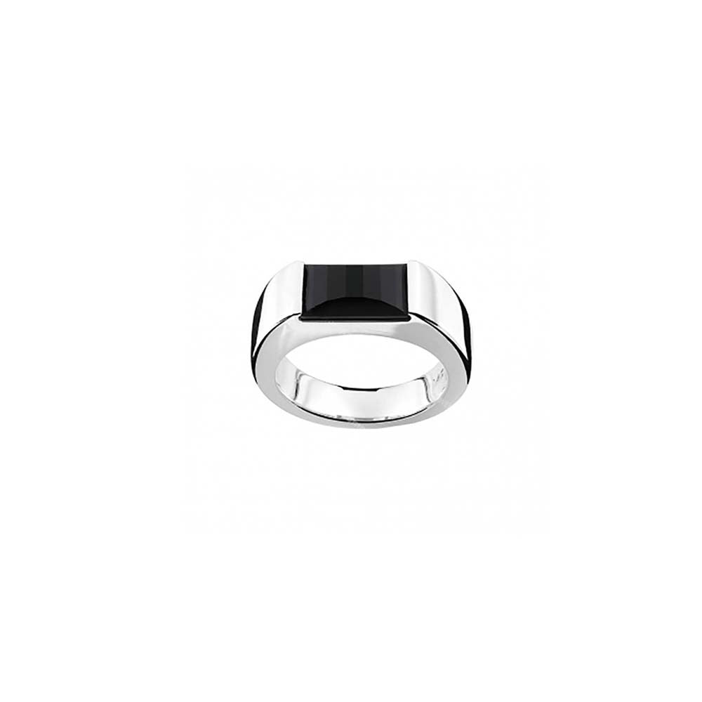 Anello Montblanc Boheme Collection in Argento Onice Taglio Paramount - Misura 52