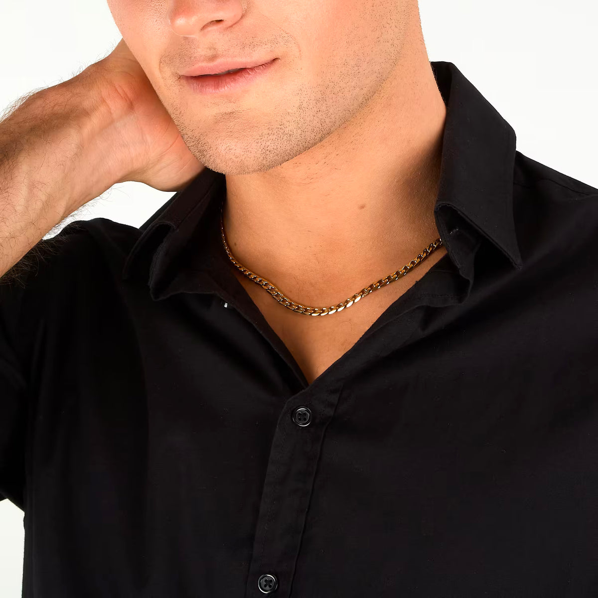 Collana Uomo Sector Basic Acciaio Pvd Oro
