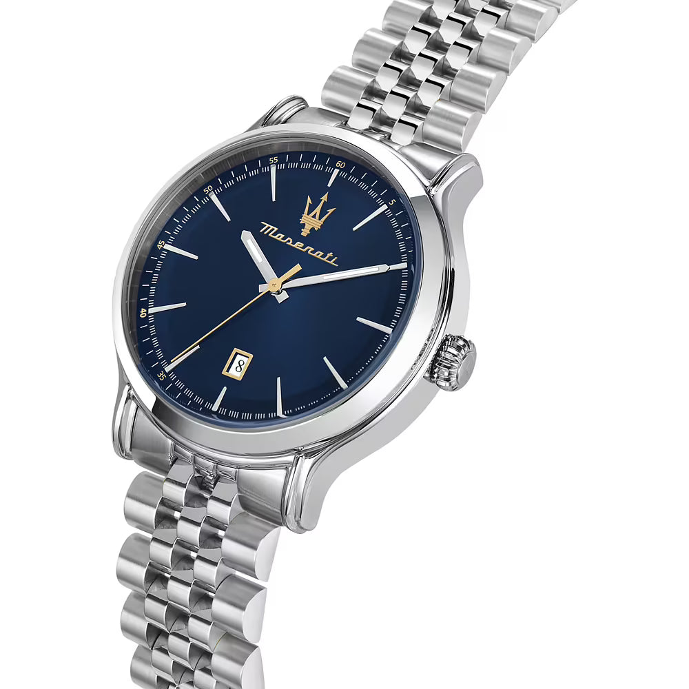 Orologio Maserati Epoca 42 Mm Acciaio Braccialato Blu