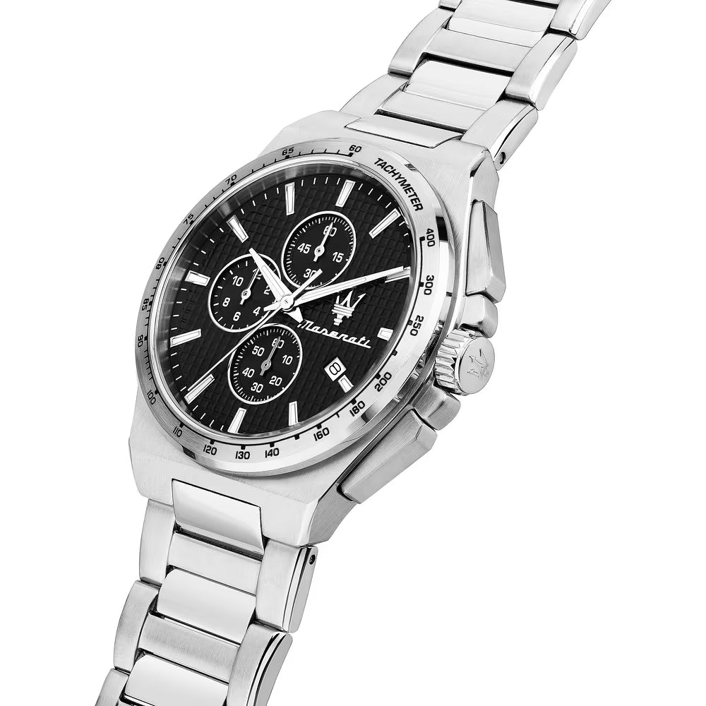Orologio Maserati Velocità Chrono 41 Mm Acciaio Braccialato