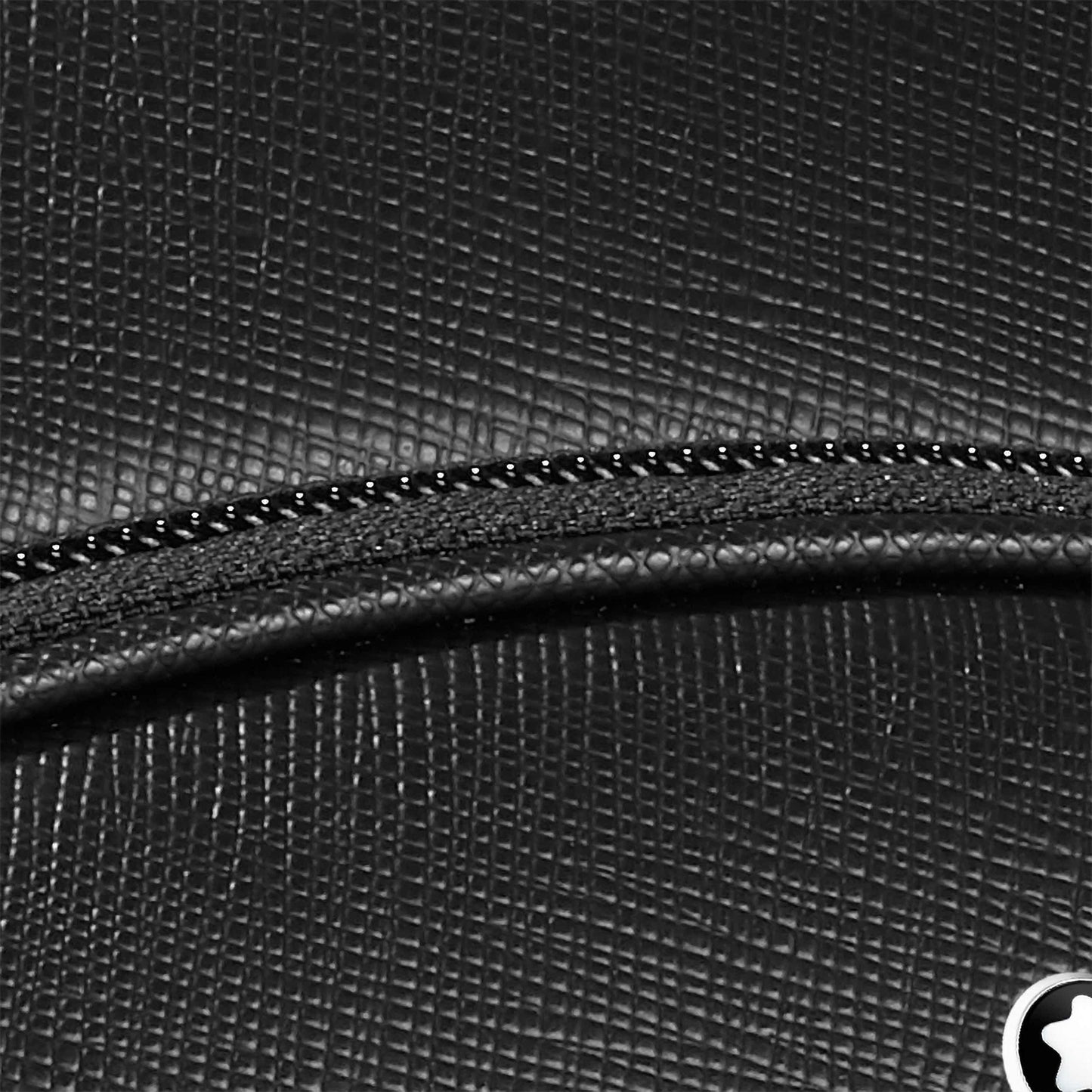 Zaini Montblanc Sartorial Zaino Grande 3 Scomparti Pelle Nero