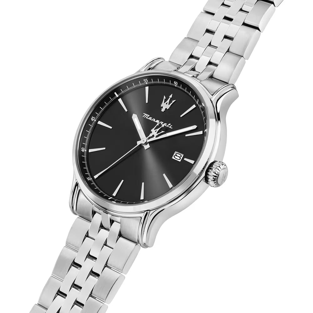 Orologio Maserati Epoca Slim 40 Mm Acciaio Braccialato Nero