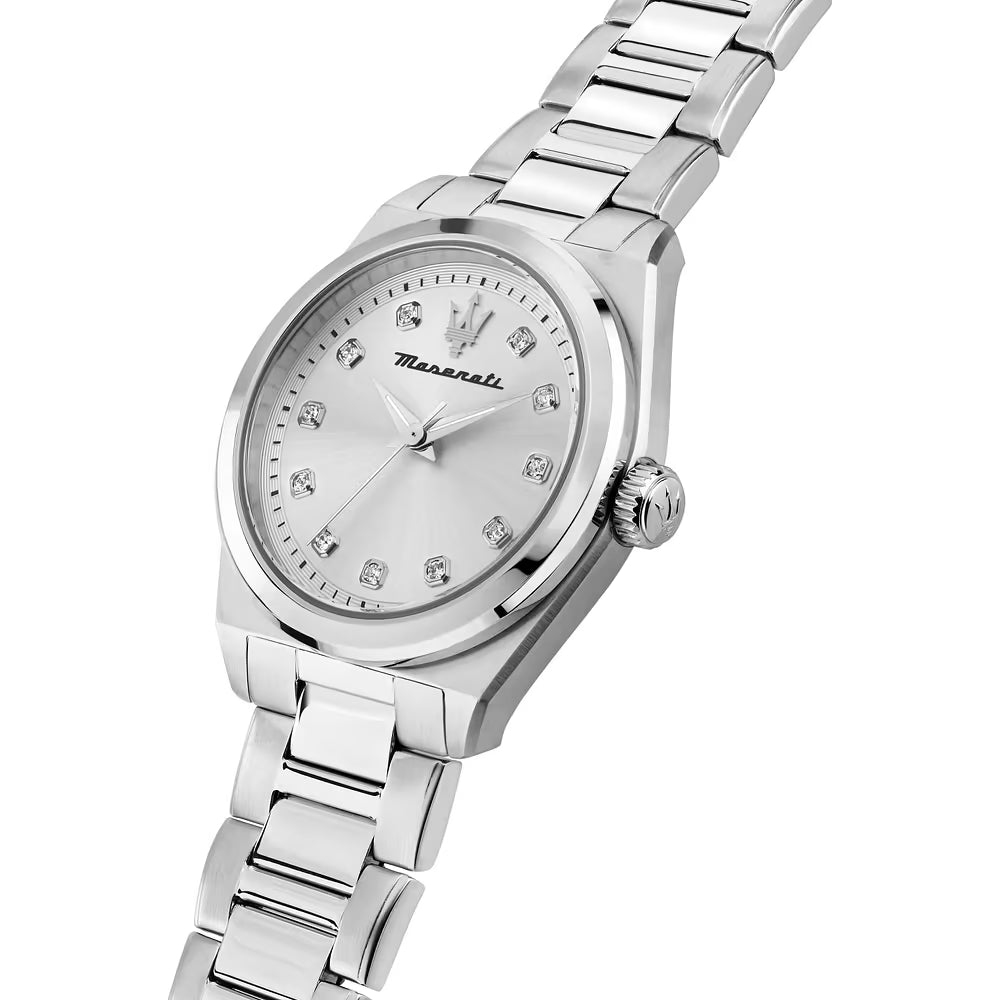 Orologio Donna Maserati Velocità 35 mm Acciaio Braccialato Quadrante Silver