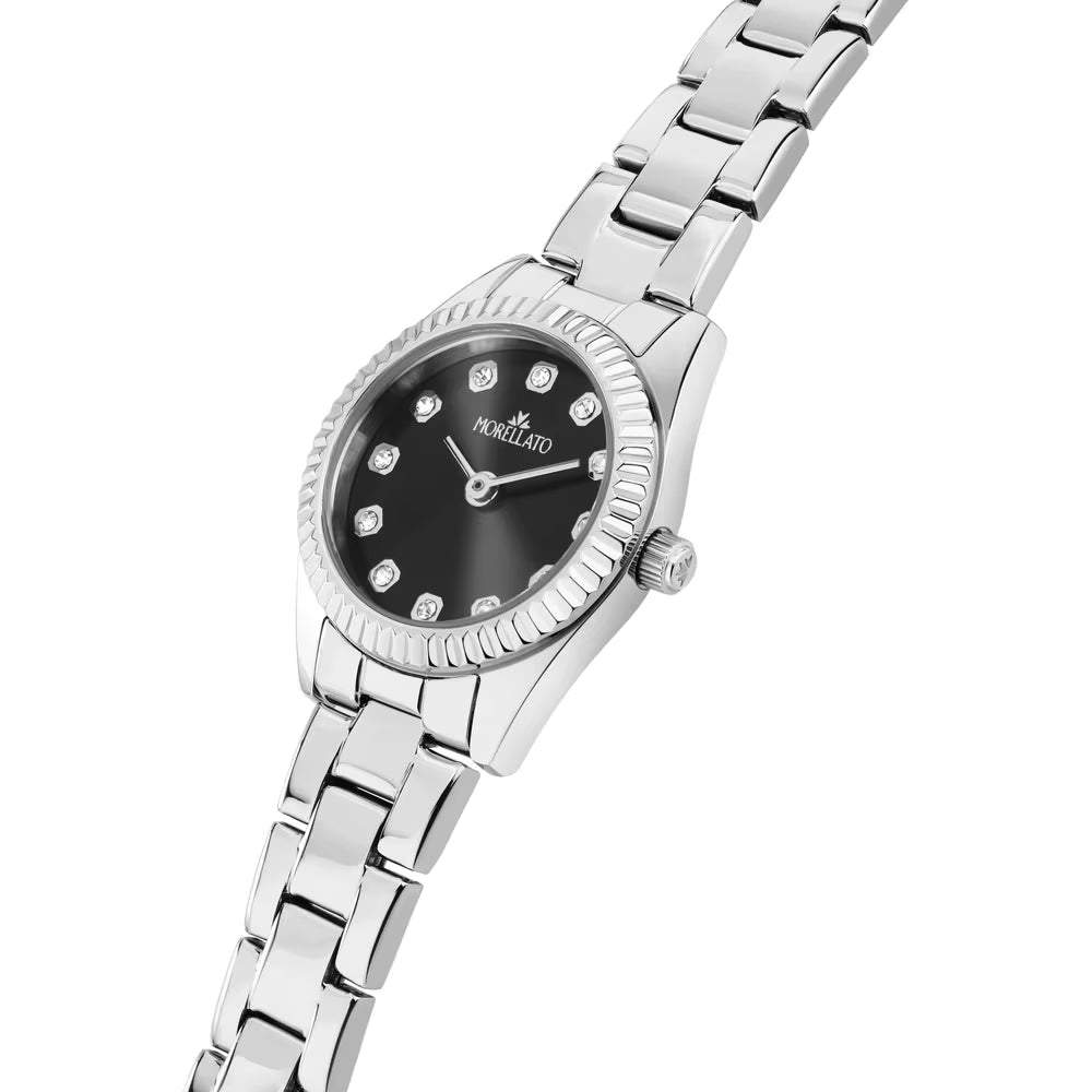 Orologio Morellato Magia Lady 24 Mm Acciaio Braccialato Nero