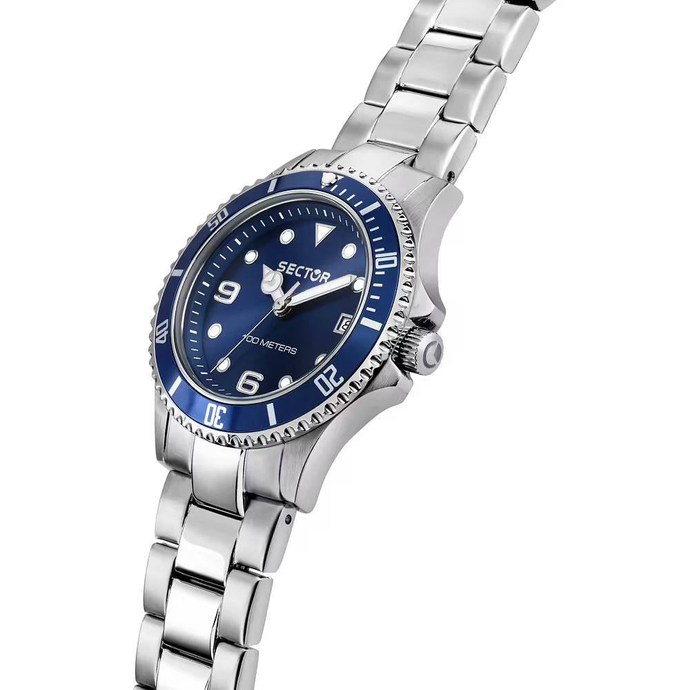 Orologio Donna Sector 230 35 mm Acciaio Braccialato Blu