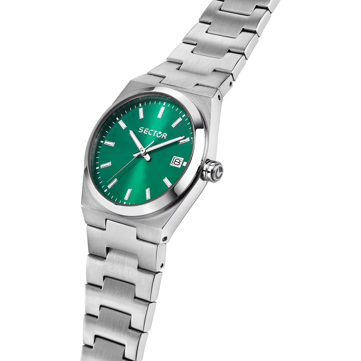 Orologio Sector C300 34 Mm Acciaio Braccialato Verde