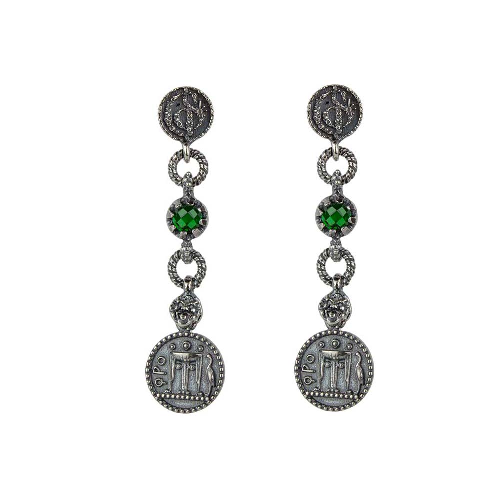 Orecchini a perno in argento Sterling S925, a forma di sole e Orecchini a perno in argento Sterling S925, a forma di sole e