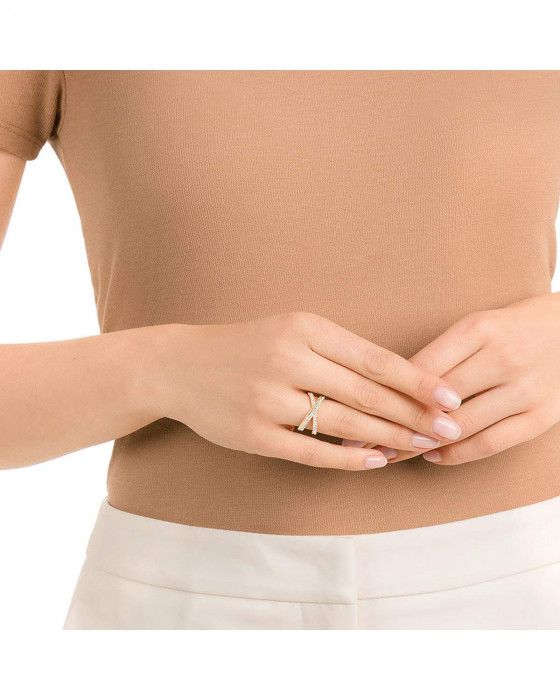 Anello Swarovski Delta Cross - Misura 52