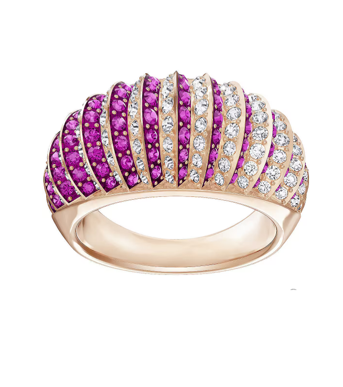 Anello Swarovski Luxury Domed - Misura 55
