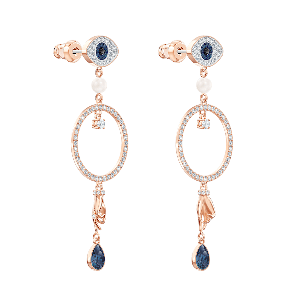Orecchini Pendenti Swarovski Swa Symbol Hoop Circle