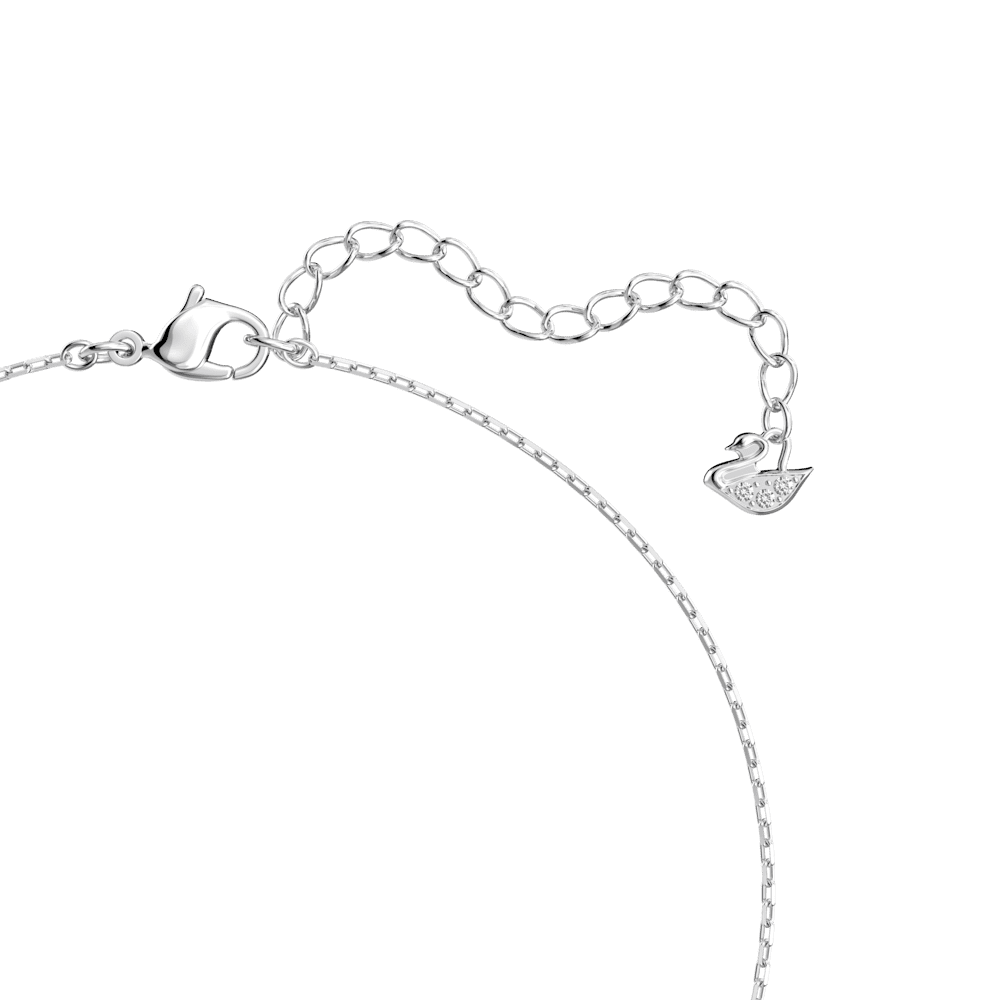 Collana Swarovski Mesmera Cuore Bianca Placcato Rodio