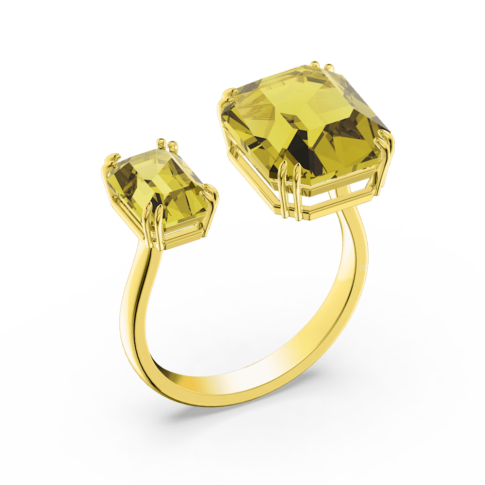 Anello aperto Swarovski Millenia Taglio ottagonale Giallo - Misura 55