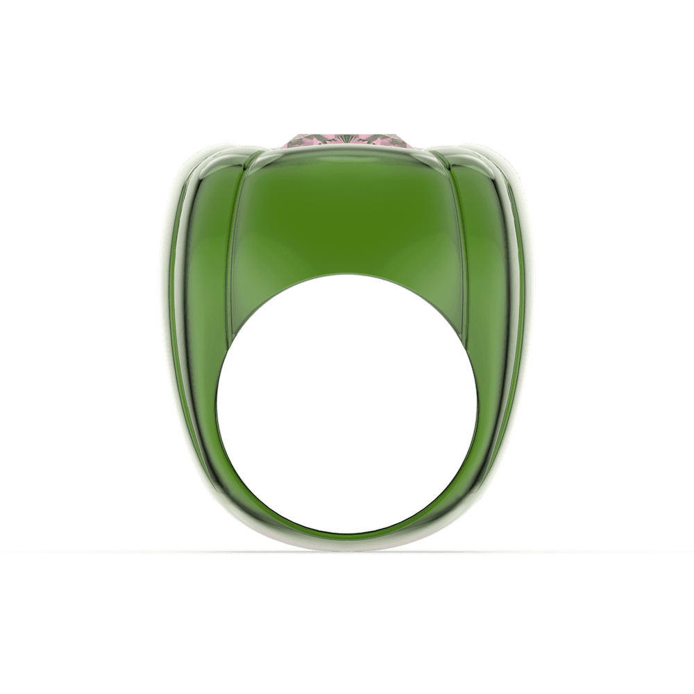 Anello Swarovski Dulcis Alluminio Anodizzato Verde - Misura 55