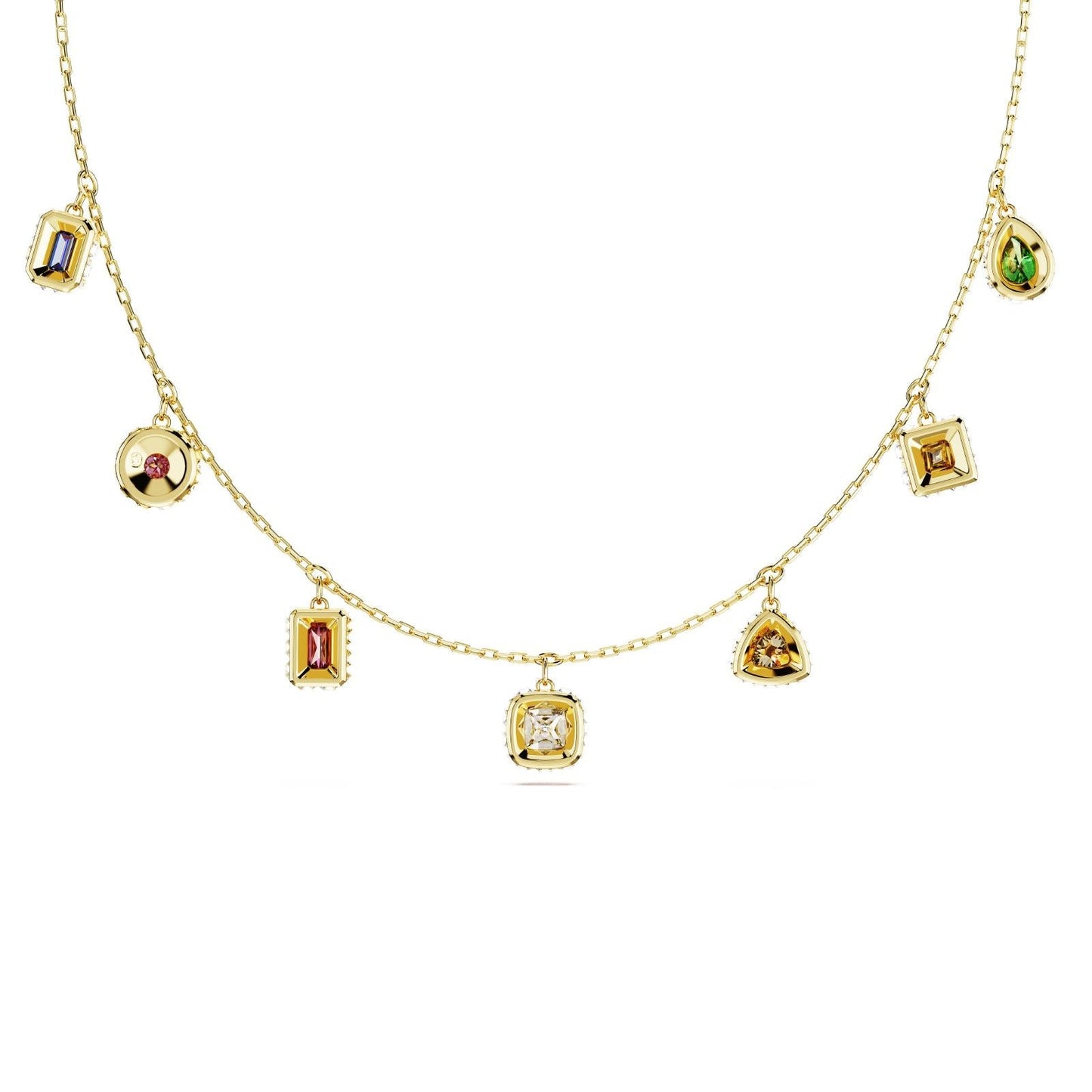Collana Swarovski Chroma Tagli misti, Multicolore, Placcato color oro