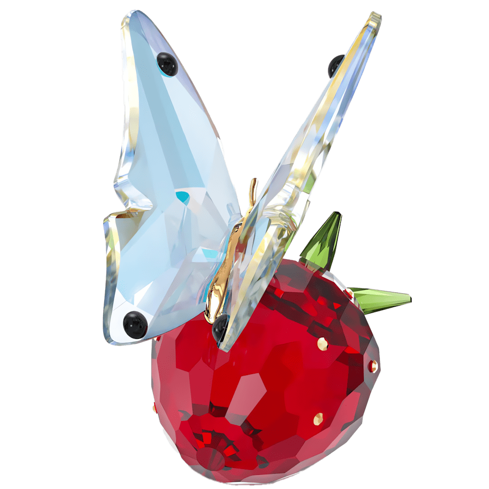 Oggettistica Swarovski Idyllia Farfalla e Fragola