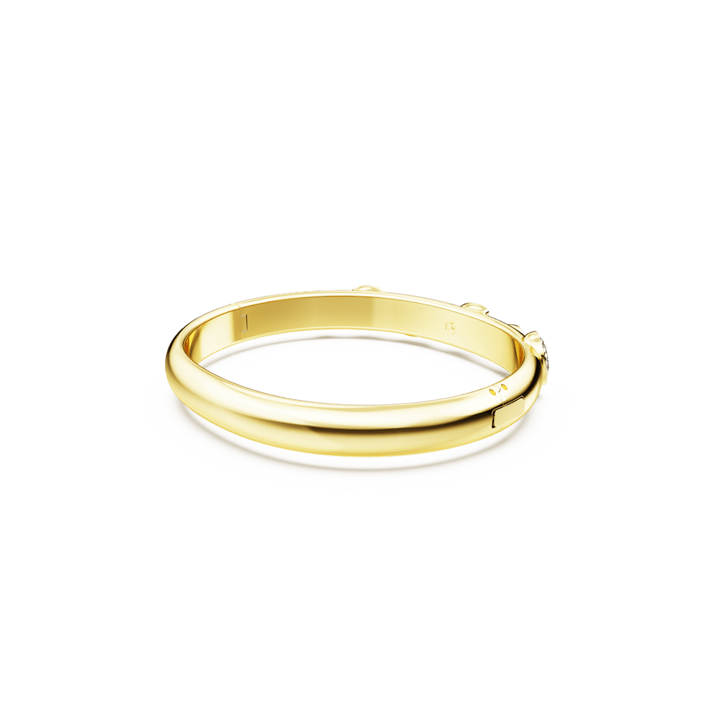 Bracciale Rigido Swarovski Dextera Finitura oro 18 Kt - Misura L