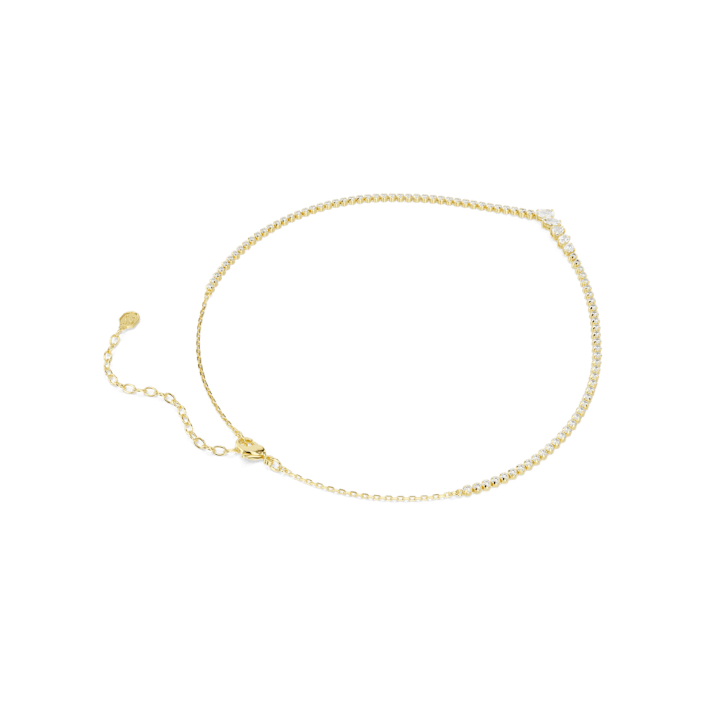 Collana Swarovski Mesmera Taglio misto Bianca Finitura oro 18 Kt