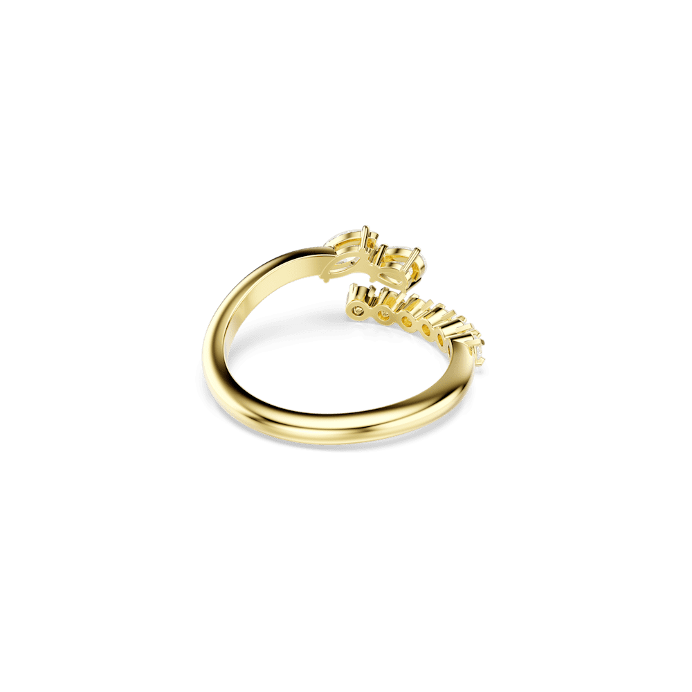Anello Swarovski aperto Mesmera Taglio misto Bianco Finitura oro 18 Kt - Misura 50
