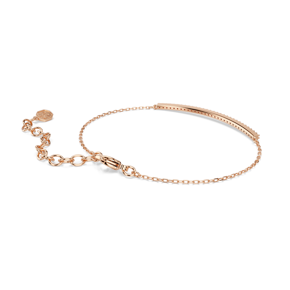 Braccialetto Swarovski Only, Taglio Round, Rosa, Finitura oro rosa 18K