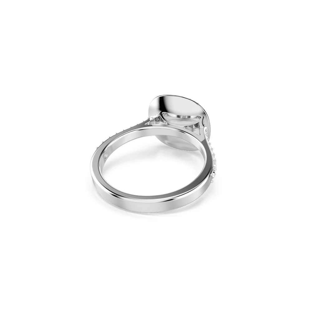 Anello Swarovski Halo Una Angelic Taglio Cushion Bianco - Misura 58